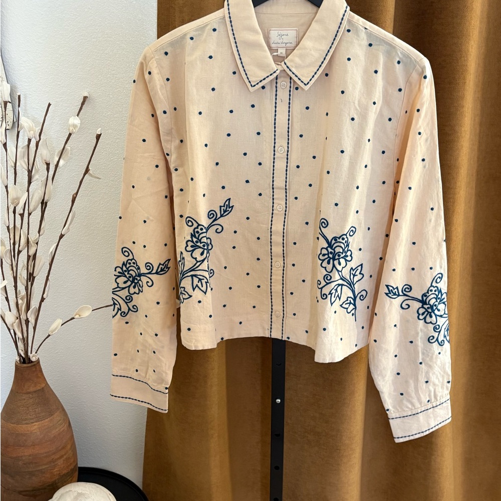New Sezane Chamose Maellie Top sz 14